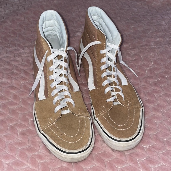 Vans Shoes - Brown suede high top vans
